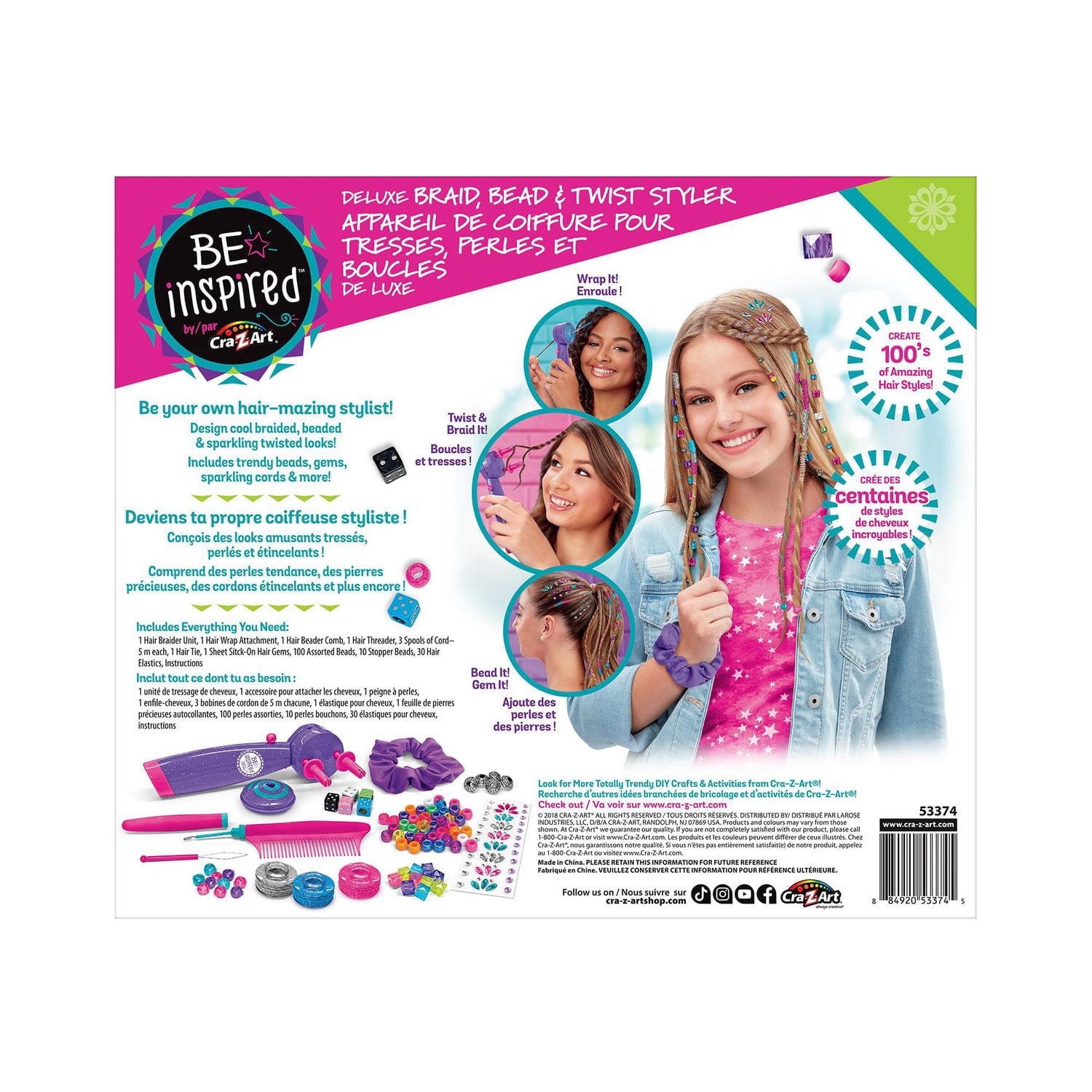 Be Inspired Concepteurde Tresses, Perles et Boucles De Luxe, 8+. Un cadeau idéal pour toutes les occasions.