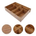 thumbnail image 2 of MasteelfCA Boîte de Rangement en Bois à Multiples Compartiments pour Espèces, Boîte de Rangement, Contenant pour Monnaie de Supermarché, 2 of 9