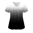 thumbnail image 1 of Vente Liquidation de Hauts pour Femmes! Hauts à Col en V pour Femmes Blouses de Travail pour Femmes à Manches Courtes Graphiques Chemises d'Été Automne 2025 Y2K, 1 of 3