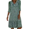 thumbnail image 1 of Robe Maxi 2025 pour Femmes Robes d'Été pour Adolescentes Col Rond à Pois Imprimé Robe pour Femmes Sans Manches Ligne A Plissée Aguichant Robe Midi pour Femmes Ample Froncée Fluide Décontractée Robe Débardeur, 1 of 4
