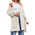 thumbnail image 1 of CEHVOM Femmes Décontracté Tricots Chandail à Manches Longues Manteau Couleur Cardigan pour Femmes Liquidation, 1 of 3