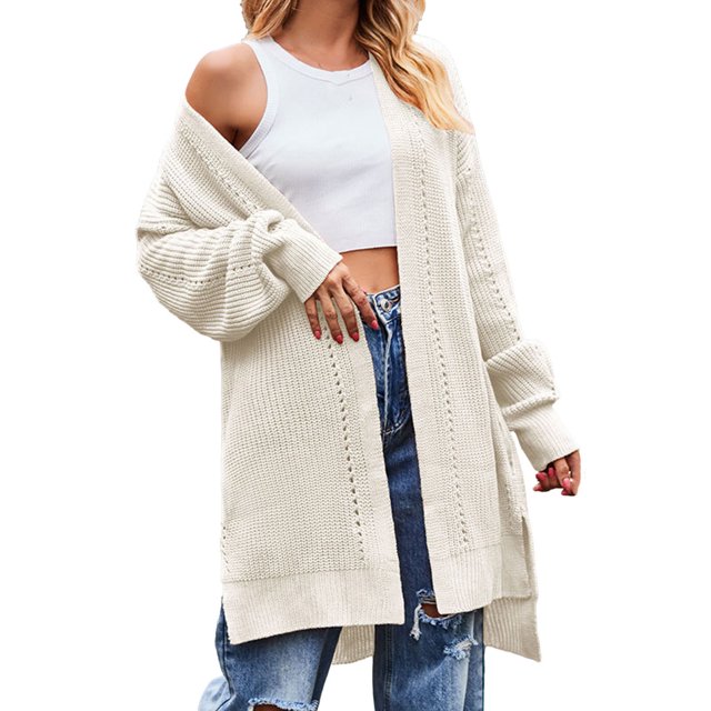 CEHVOM Femmes Décontracté Tricots Chandail à Manches Longues Manteau Couleur Cardigan pour Femmes Liquidation
