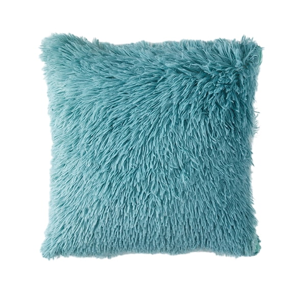 Meitianfacai Soft Fluffy Throw Pillow Covers Decorative Plush Shaggy Double-Sided Faux Fur Pillow Cases Cushions Covers for Sofa Bedroom 16x16 Inch