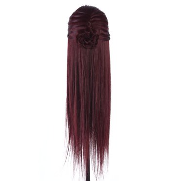 Rdeghly Mannequin Head, Hairdressing Mannequin,1Pc 60cm Hair Hairdressing Practicing Model Mannequin Dummy Head With Clamp Dark Brown