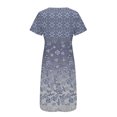 thumbnail image 5 of Pisexur Robe pour Femme Grande Taille, Portefeuille à Fleurs, Col en V, Fente, Ligne A, Manches Volantées, Évasée, Ceinturée, Robe Maxi, 5 of 5