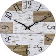 thumbnail image 4 of Modern Simple Wall Silent Clock Vintage Mid-Century Style Design for Living Room Bedroom Decor - #3, 4 of 6