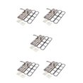 thumbnail image 1 of Wisewang 1 Pair Security Door Handle Entry Lever Stainless Steel Exterior Lock Panel Hardware Universal Conference Room Apartment 5Set, 1 of 6