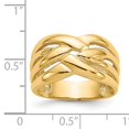 thumbnail image 2 of 14K Yellow Gold High Polished Woven Dome Ring, 2 of 2