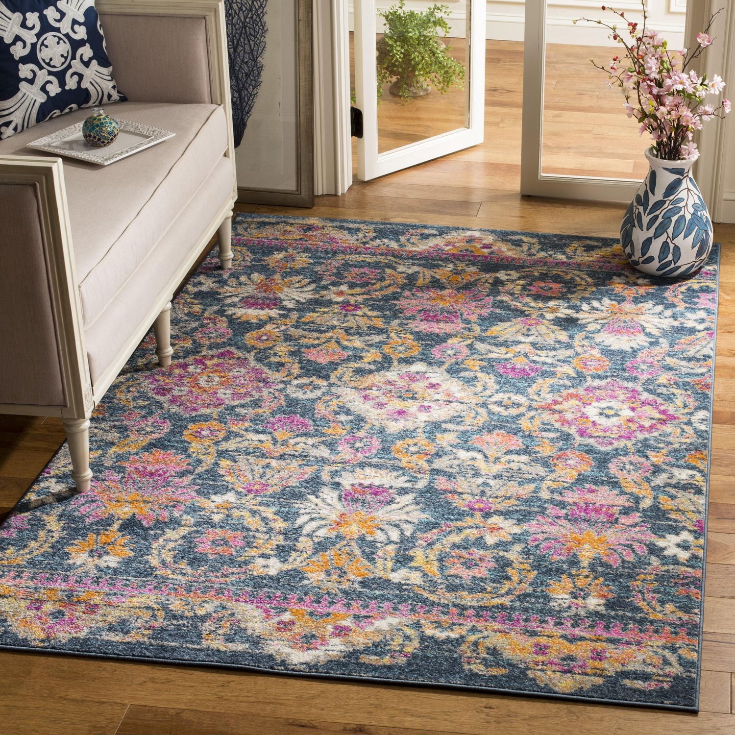 SAFAVIEH Madison Cuthbert Floral Area Rug