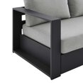 thumbnail image 2 of Modway Tahoe Outdoor Patio Powder-Coated Aluminum Sofa in Gray Gray, 2 of 8