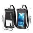 thumbnail image 3 of Birdeem Waterproof Phone Pouch,Universal 7X3.5 Inch Touchscreen Dry Bag Case with Lanyard,Submersible Protector for Swimming Hiking Kayaking Floating Protection, 3 of 9