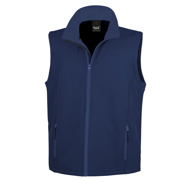 Result Bodywarmer Coquille Souple Imprimable de Base pour Hommes