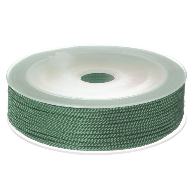 Unique Bargains Twisted Nylon Twine Thread Beading Cord 1.5mm 20M/65 Feet Extra Strong Braided Nylon String, Morning Blue