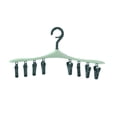 thumbnail image 1 of ZZkhGO Underwear Socks Clip Hanger, Multi-Function Drying Rack with Swivel Hook, Windproof Laundry Organizer for Closet Travel, 1 of 2