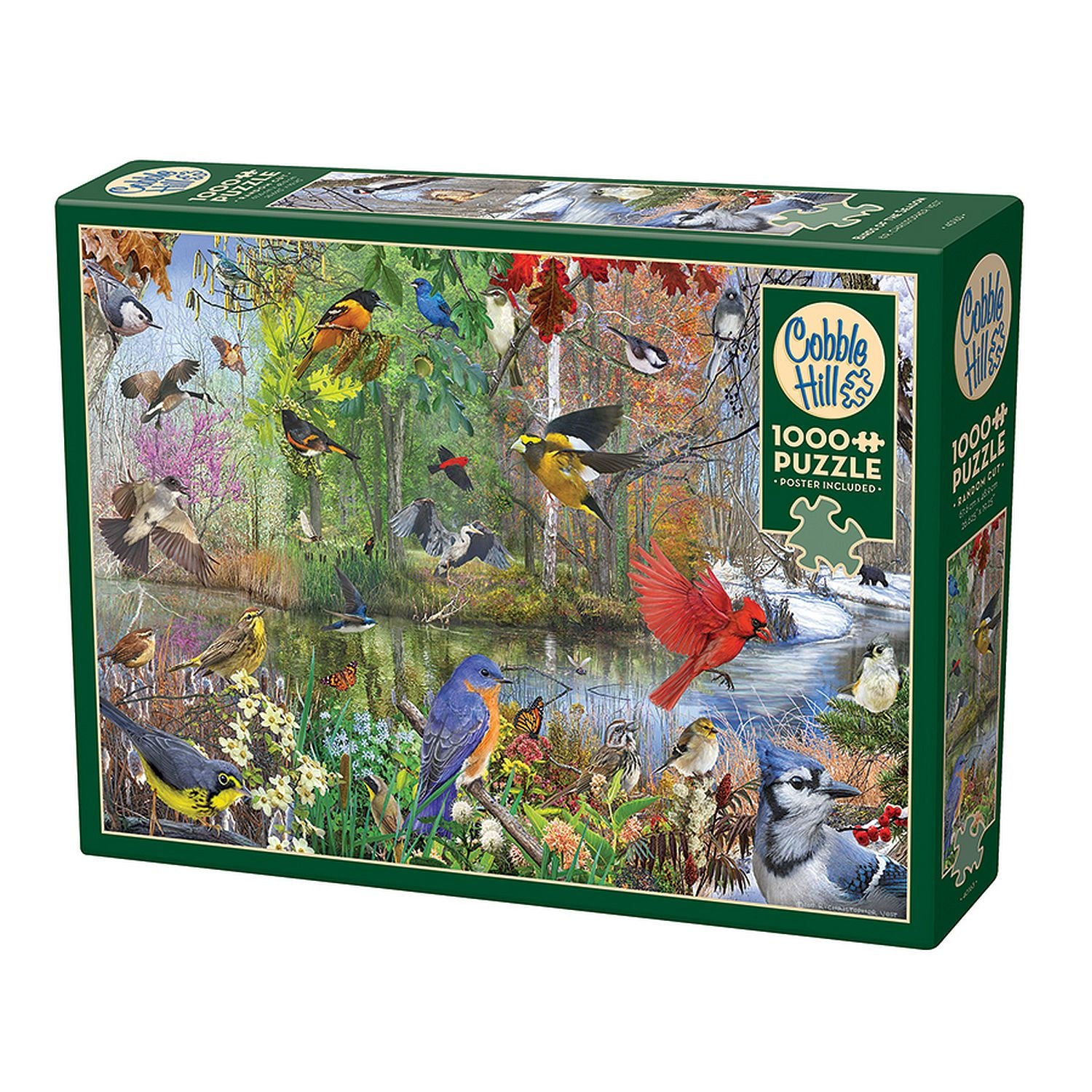 Cobble Hill Jigsaw Puzzle - Birds of the Season, 1000 Piece Puzzle