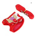 thumbnail image 2 of Animal Leash Harness Set Cartoon Strawberry Pattern Small Pet Pet Leash, Bunny Walking , For  Hamster S,M,L, 2 of 8