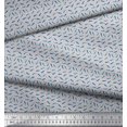 thumbnail image 2 of Soimoi Polyester Crepe Fabric Dot & Whale Ocean Print Sewing Fabric Yard 42 Inch Wide, 2 of 3