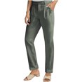 thumbnail image 4 of Wensltd Pantalon Cargo Décontracté à Jambe Droite Uni pour Femmes avec Poches, 4 of 7
