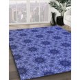 thumbnail image 3 of Ahgly Company Tapis d'Intérieur Lavables en Machine Bleu Ciel Transitionnel, 8' Carré, 3 of 7