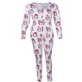 thumbnail image 1 of Womens One Piece Sleepwear Cartoons Print Pajamas Jumpsuit Rompers, 1 of 4