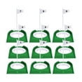 thumbnail image 1 of jinwen 9 Pcs Tasse de Golf Intérieure Portable Aide à l'Entraînement avec Drapeau Trou Extérieur Vert, 1 of 9