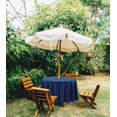 thumbnail image 2 of Vargottam Nappe Ronde Intérieure/extérieure 58 Pouces Nappe Ronde avec Parasol, Nappes de Patio Imperméables à Fermeture Éclair, Housses de Table Printemps/été pour Table Circulaire de Cour/barbecue/pique-Nique - Bleu Marine, 2 of 7
