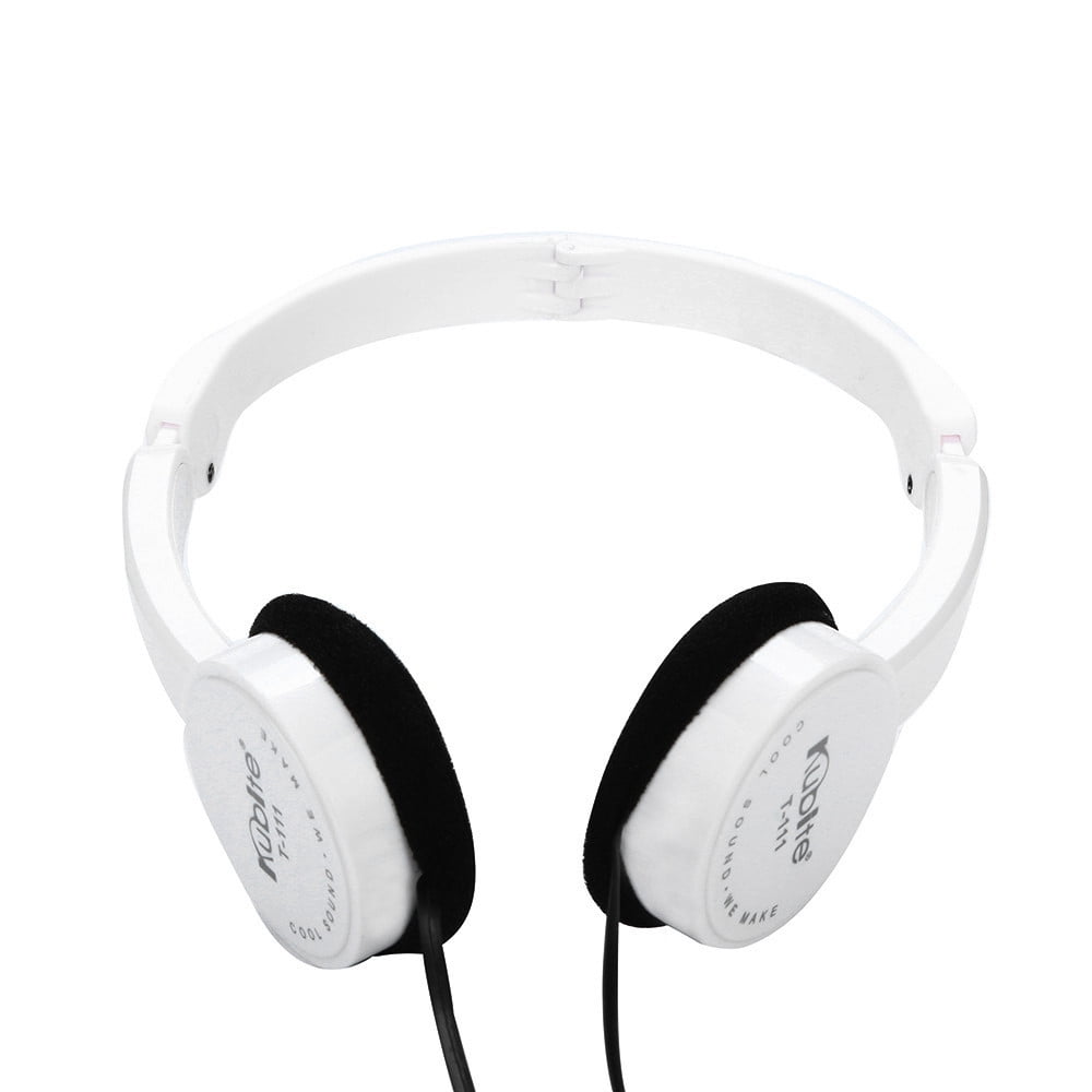 TopLLC Kubite Kids Wire Headphones On Ear Foldable Stereo Headset For Kids Earphone on Clearance