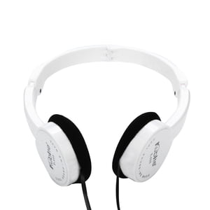 Casque stéréo pliable pliant pour enfants blancs filé sur le casque d'oreille Volume sûr Léger Blanc #K651w