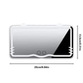 thumbnail image 3 of Yhmxh New White LED Car Beauty Mirror Touches Dimming Three Color Light Source Mirror High-definition Car Sunshade Rearview Mirror Car Accessories Automobile Tools Car Supplies Decorations, 3 of 6