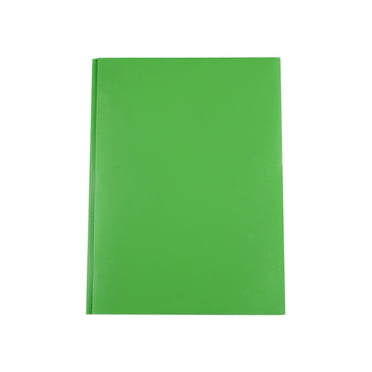 ZTTD 1Pc Two-Pocket Plastic Folders with Three-Hole Prong Fasteners Letter Size Folders for Office Document Organization Durable File Holders 2-Pocket Pronged Folders, Green