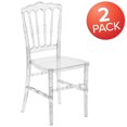 thumbnail image 4 of 2 Pk. Flash Elegance Crystal Ice Napoleon Stacking Chair, 4 of 7