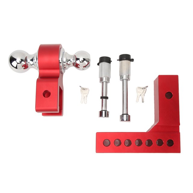 <p>Receiver Hitch Ball Mount, 6in Drop Rise Rustproof Adjustable Trailer Hitch Kit Long Lifespan 12500LBS Capacity For 2in Heavy Truck GTW Traction Hook Receiver</p>