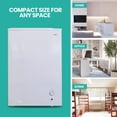 thumbnail image 2 of Koolatron 3.5 cu ft Compact Chest Freezer with Manual Defrost (99L), White, 2 of 9