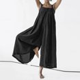 thumbnail image 2 of Women's Casual Loose Jumpsuits Solid Color Spaghetti Strap Flowy Wide Leg Pants Beach Lounge Rompers Summer Outfits, 2 of 5