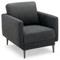 thumbnail image 1 of Costway Fauteuil d'Appoint Moderne Rembourré Fauteuil Simple Fauteuil à Accoudoirs Salon Meuble Gris, 1 of 10