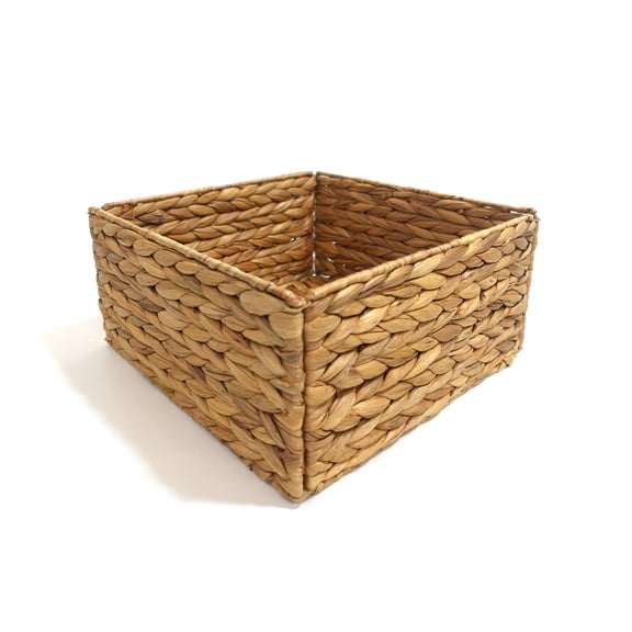 Hometrends Panier de rangement en jacinthe d’eau tissée pliable