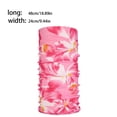 thumbnail image 3 of pitrice Cagoule Col Montant Tube Bandanas Sans Couture Écharpes Anti-Poussière Turbans Respirants pour Extérieur Randonnée Fleur Rose, 3 of 7