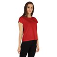 thumbnail image 3 of Inkmeso Solid Short Sleeve Basic T-Shirt For Womens Patch Pocket Casual Summer Basic Top, 3 of 7