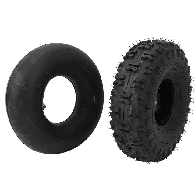 Snowblower Tire Tube, Heavy Duty 4.10-4 Tire And Inner Tube Set For Compressor For Yard Trailers