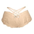 thumbnail image 3 of FAIWAD String pour Femme en Dentelle Crochet Respirant Culotte à Bretelles Croisées Extensible, 3 of 6