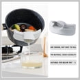 thumbnail image 4 of Product category Tableware - Product title Spill Proof Kitchenware Round Edge Diversion Device Silicone Funnel Diversion Liquid Nozzles Gray Yellow, 4 of 6