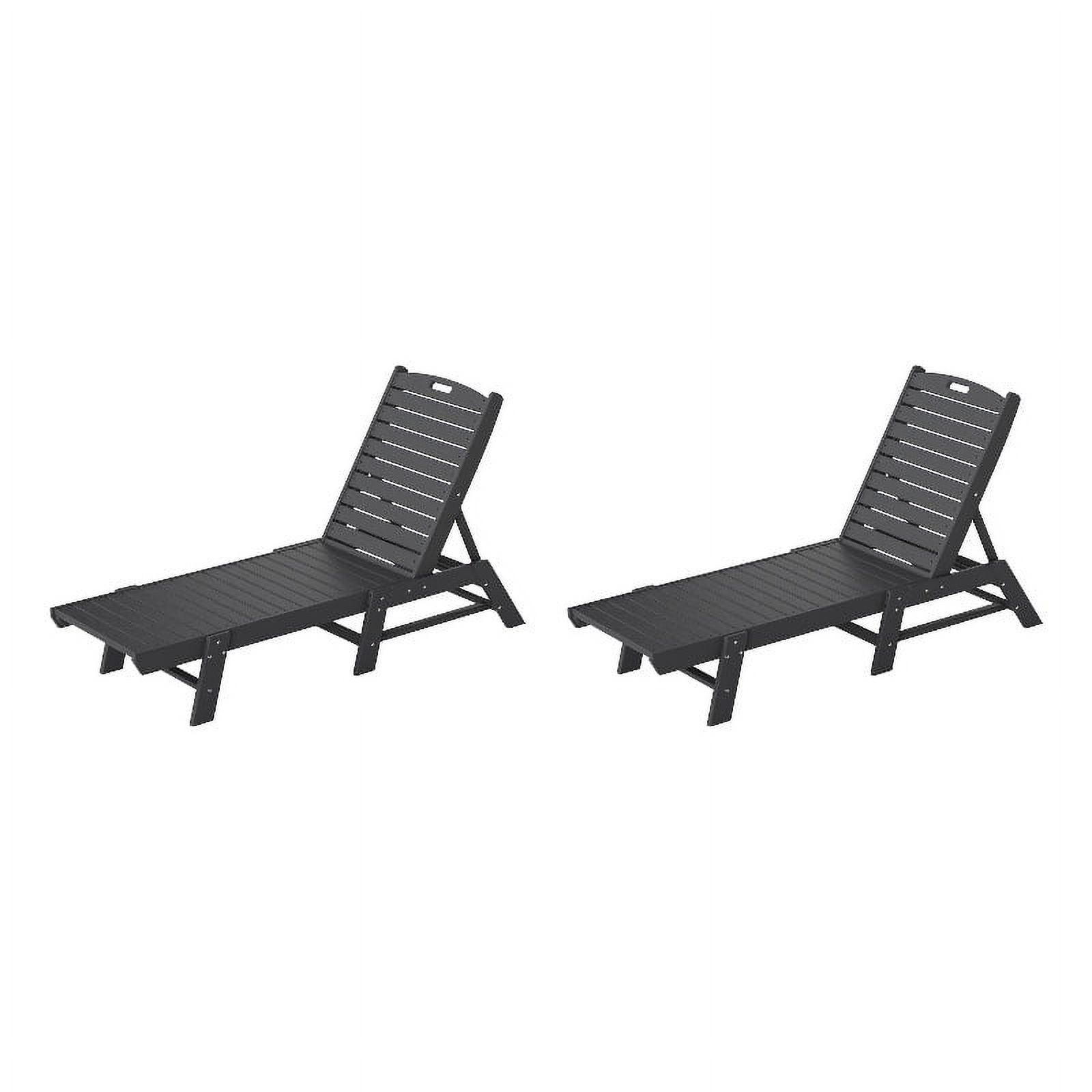 Paradise Chaises Longues Adirondack en Plastique pour Extérieur (Ensemble de 2)