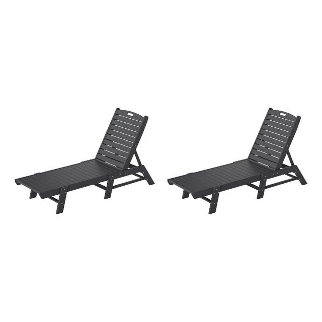 Paradise Chaises Longues Adirondack en Plastique pour Extérieur (Ensemble de 2)