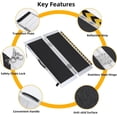 thumbnail image 3 of BeesClover Portable Wheelchair Ramp, Non-Slip Aluminum Handicap Ramps for Steps, 600 Lbs Capacity Foldable Threshold Wheelchair Ramps, 3 of 6