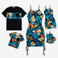 thumbnail image 1 of PatPat Family Matching Floral Panel T-shirt and Floral Ruched Drawstring Side Strap Dress Sets, 1 of 7