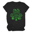 thumbnail image 2 of Meichang St Patricks Day T-Shirt Femme Vert Trèfle à Quatre Feuilles T-Shirts Graphiques Hauts Verts Décontracté Manches Courtes Col Rond T-Shirts St Patricks Day Liquidation, 2 of 3