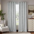 thumbnail image 1 of Curtainking Rideaux Occultants 100 %, Rideaux de 96 Pouces de Long, Rideaux de Chambre à Oeillets Imprimés Isolés Thermiquement, 2 Panneaux, Gris, 1 of 9