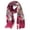 Wine, variant on Russian Babushka Womens Scarf Shawl Wrap Traditional Retro Ukraine Style Printed Tassels Long Scarfs