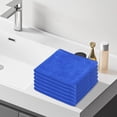 thumbnail image 3 of Fridja Super Soft Washcloths Towel Set 6 Pack, Solid Color Highly Absorbent Wash Cloth for Bathroom, Hotel, Spa and Kitchen, Multi-Purpose Hand Towels and Face Cloths 11.8'' x 27.5'', Blue, 3 of 4