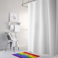 thumbnail image 2 of Gay Pride Love Wins Mosaic Heart Bath Mat Machine Washable  Anti-fatigue Memory, 2 of 4